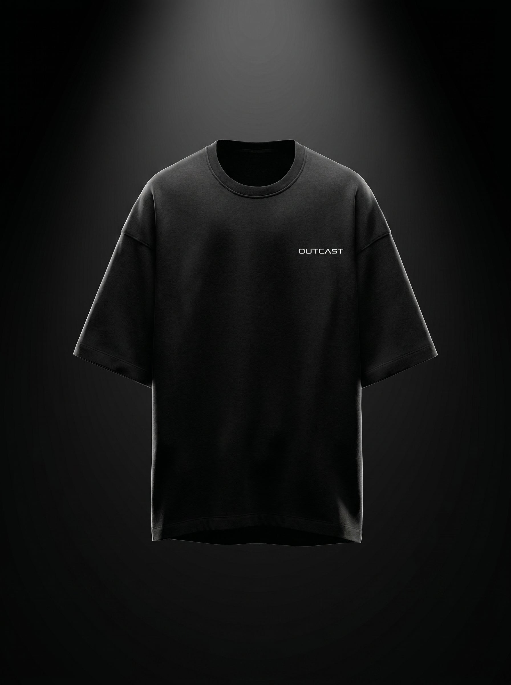 Outcast Core Oversized Tee – view 11 | OutCastClub basic oversized tee India