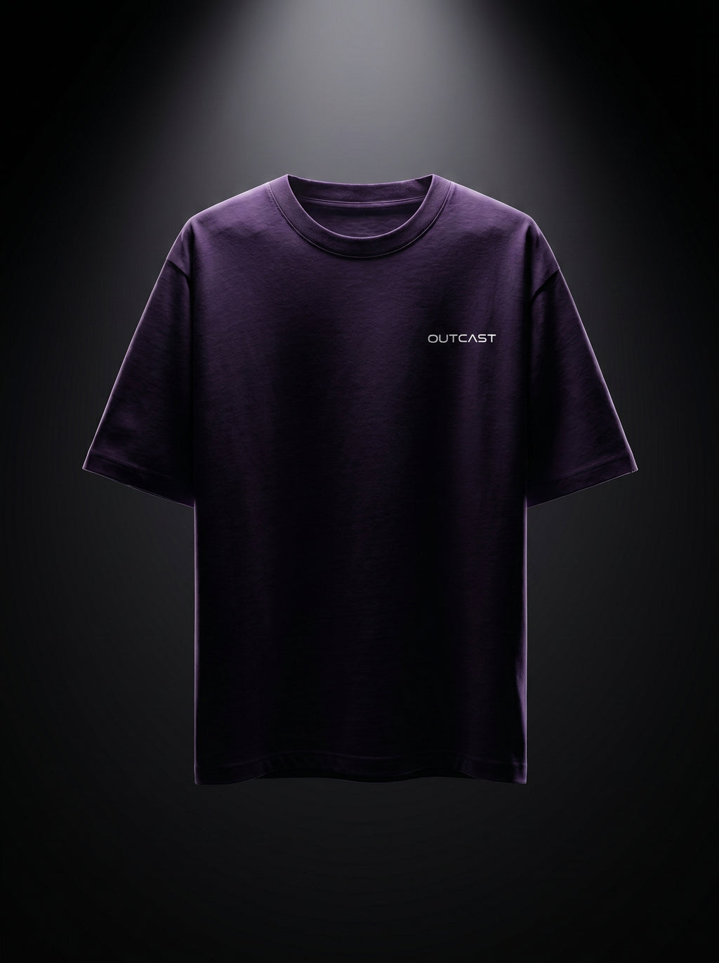 Outcast Core Oversized Tee – alternate view | OutCastClub basic oversized tee India