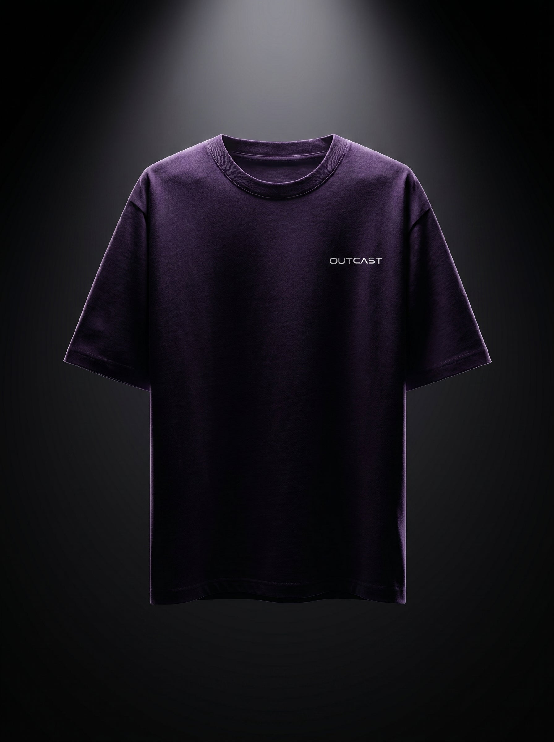 Outcast Core Oversized Tee – alternate view | OutCastClub basic oversized tee India