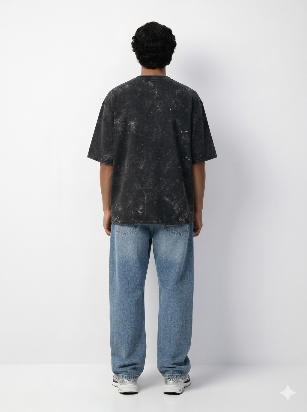 Outcast Acid Wash Skull Oversized Tee – view 11 | OutCastClub acid wash t shirt India