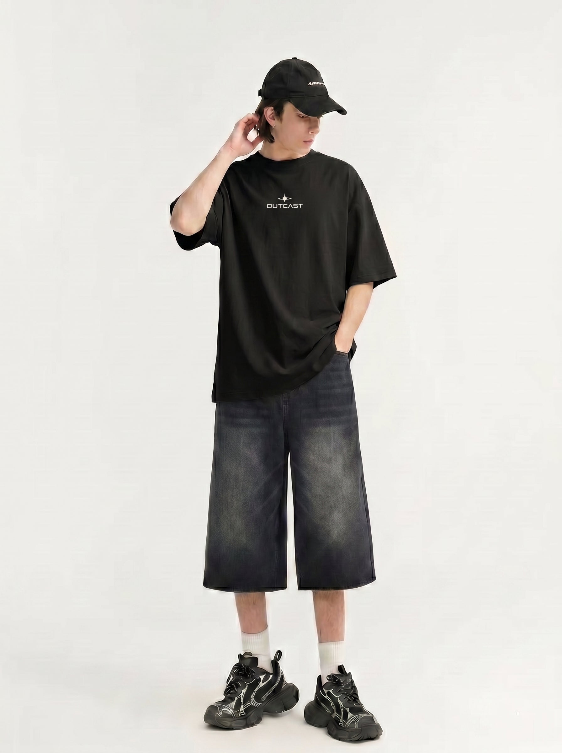 Outcast Essential Oversized T-Shirt – main product shot | OutCastClub oversized t shirt India
