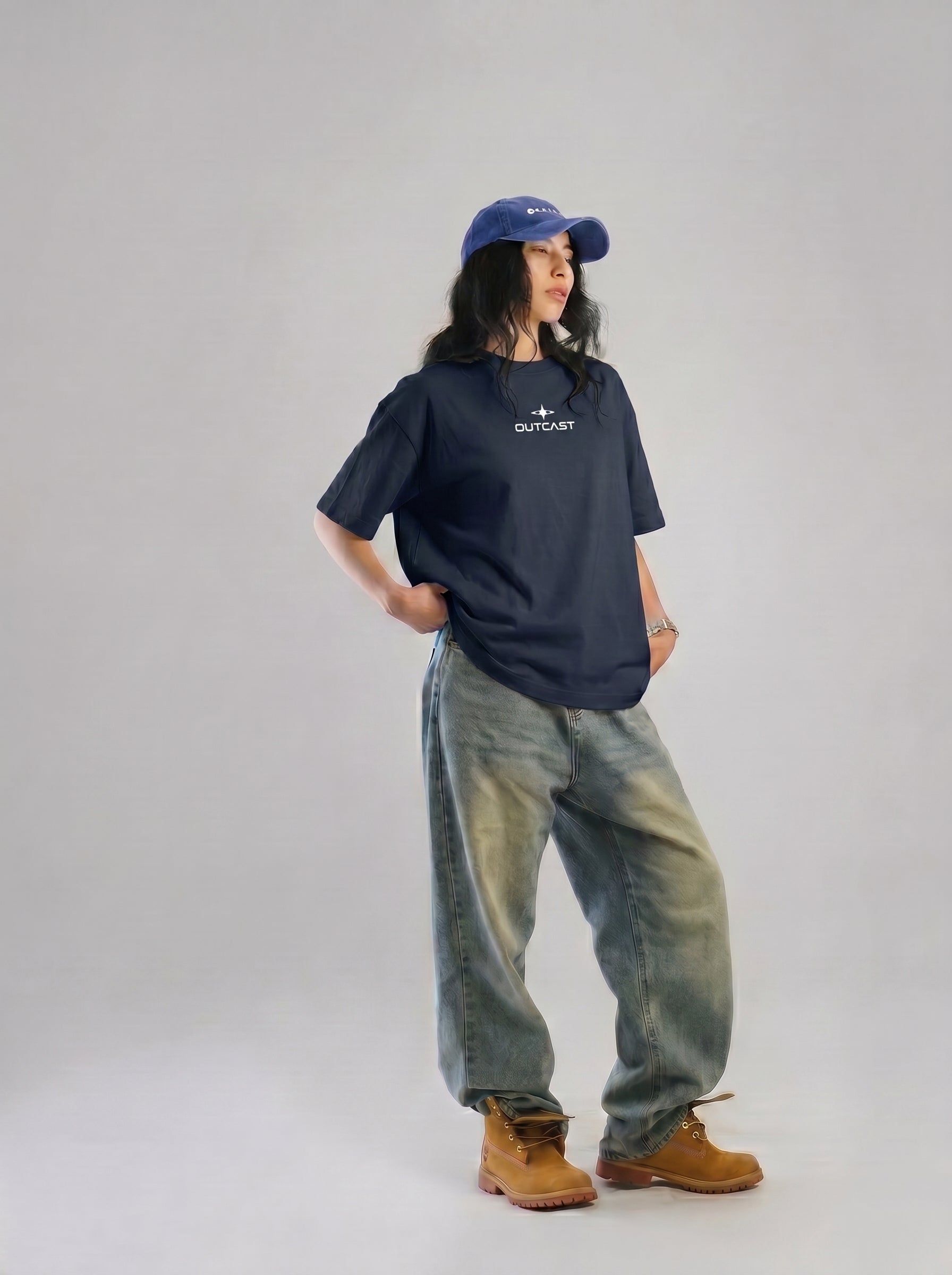 Outcast Essential Oversized T-Shirt – view 11 | OutCastClub oversized t shirt India