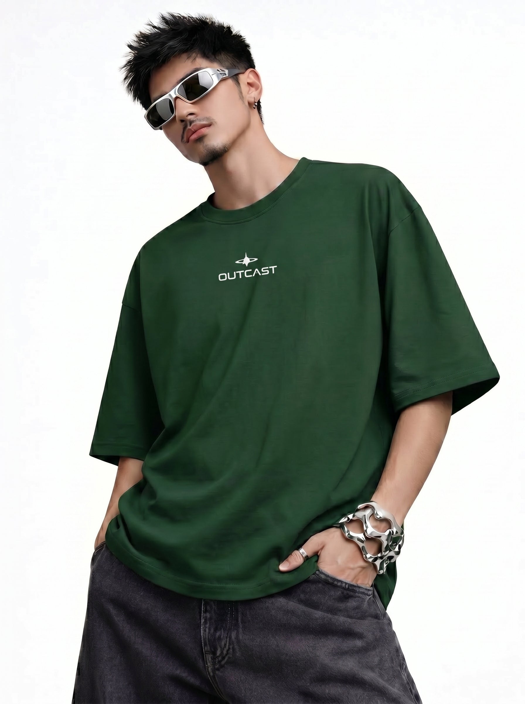 Outcast Essential Oversized T-Shirt – view 12 | OutCastClub oversized t shirt India