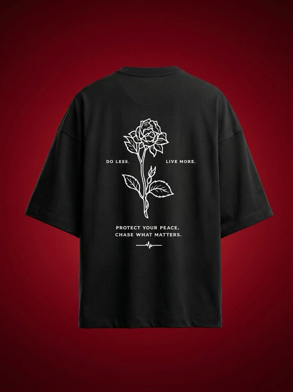 Outcast Serenity Oversized Tee – lifestyle shot | OutCastClub graphic t shirt India