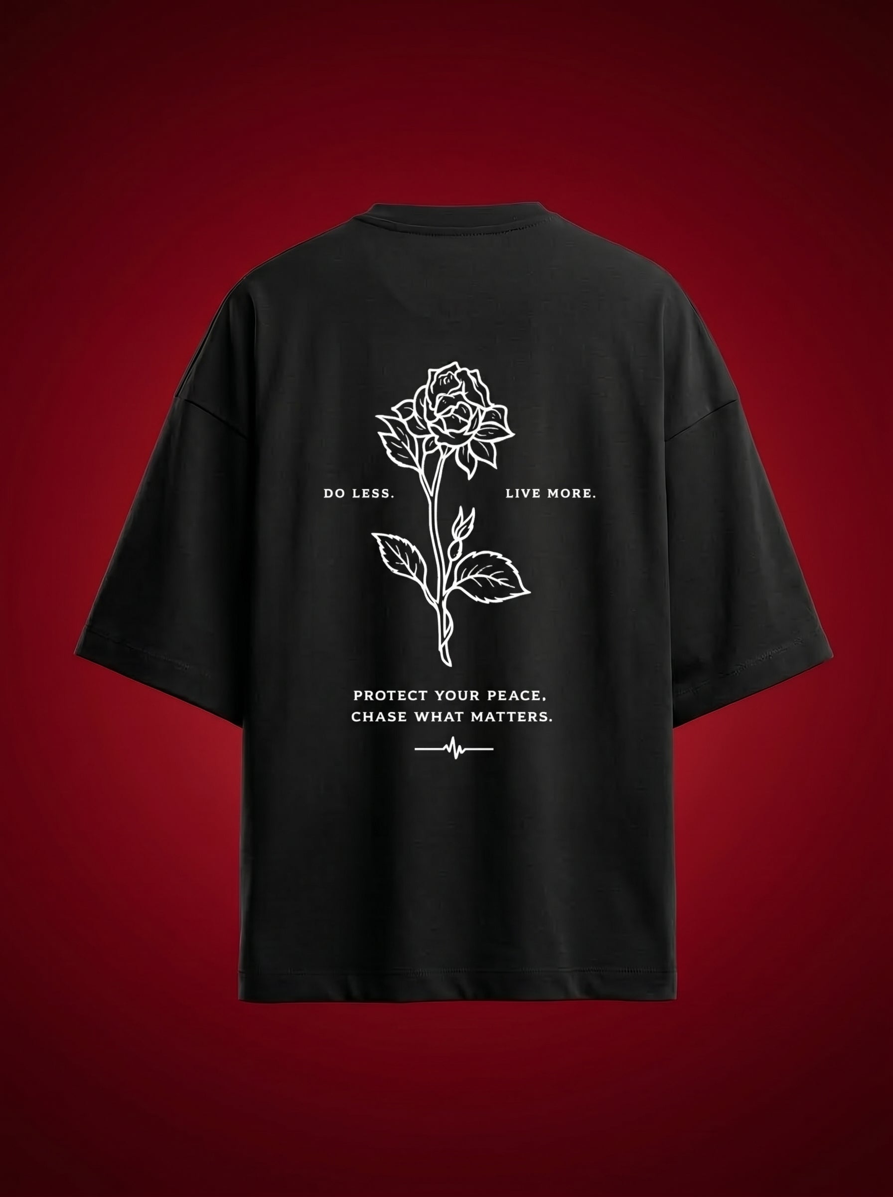 Outcast Serenity Oversized Tee – lifestyle shot | OutCastClub graphic t shirt India