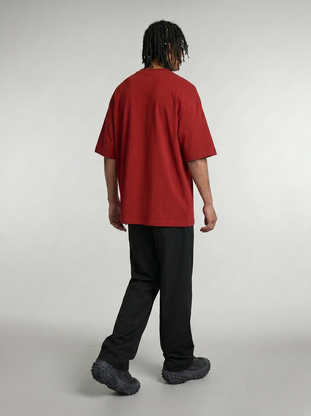 Outcast Essential Oversized T-Shirt – back view | OutCastClub oversized t shirt India