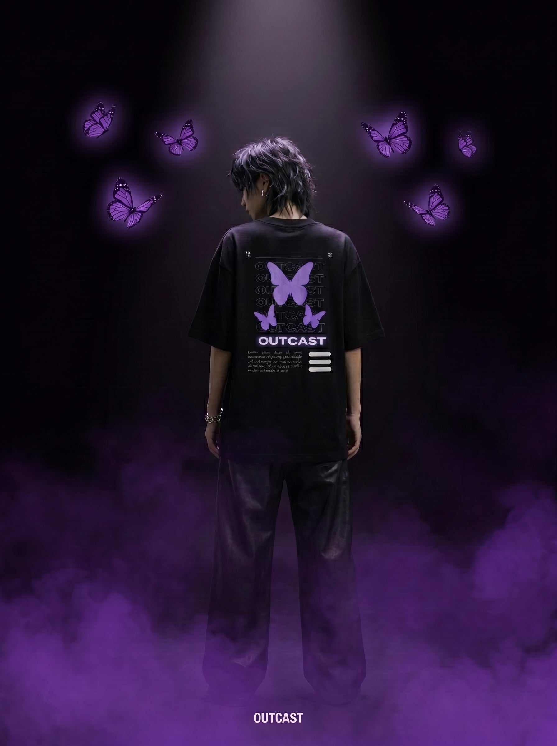 Outcast "Butterfly" Oversized Tee