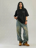 Outcast Core Oversized Tee – alternate view | OutCastClub basic oversized tee India