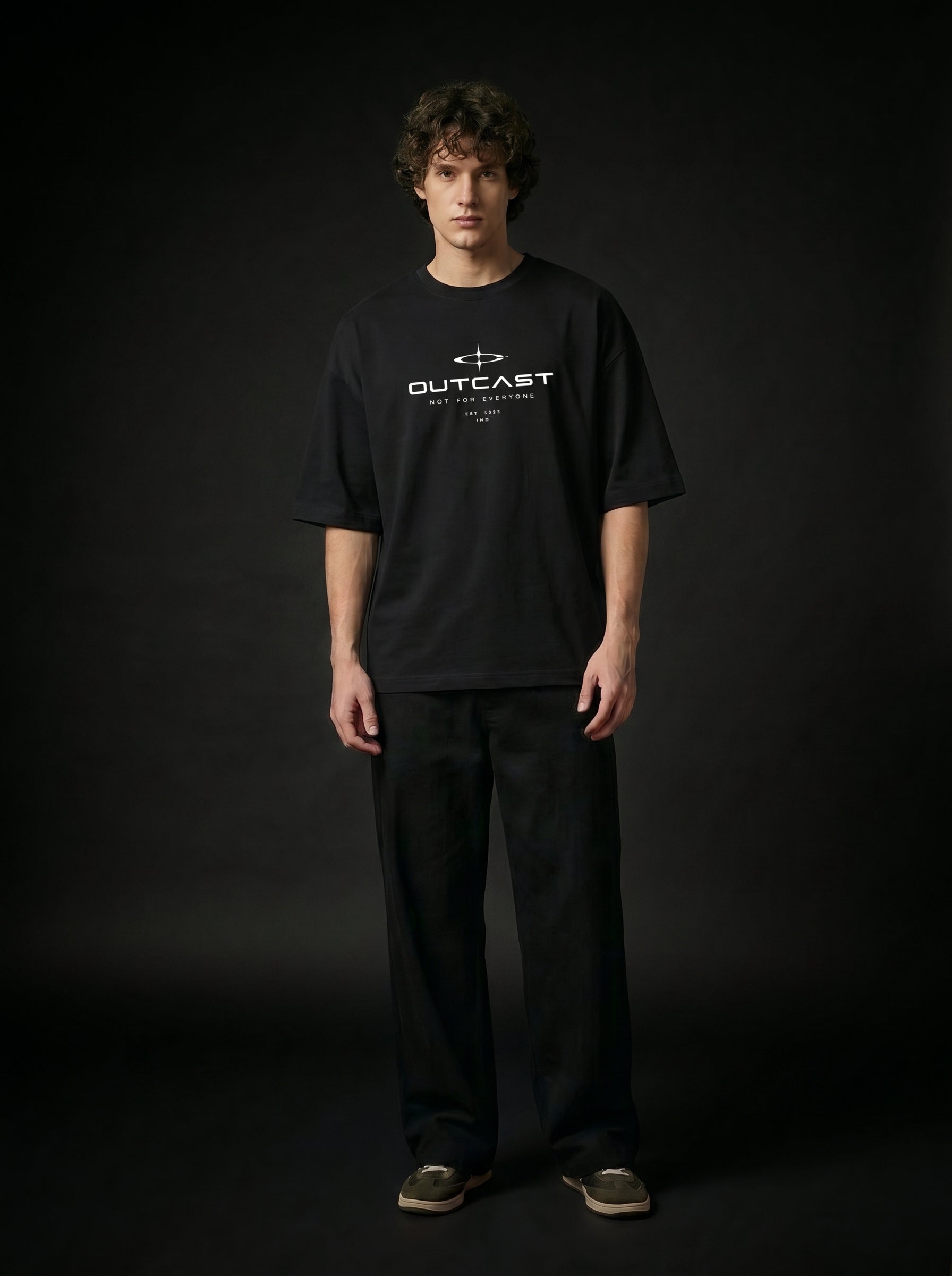 Outcast “Not For Everyone” Oversized Tee – view 7 | OutCastClub oversized t shirt India