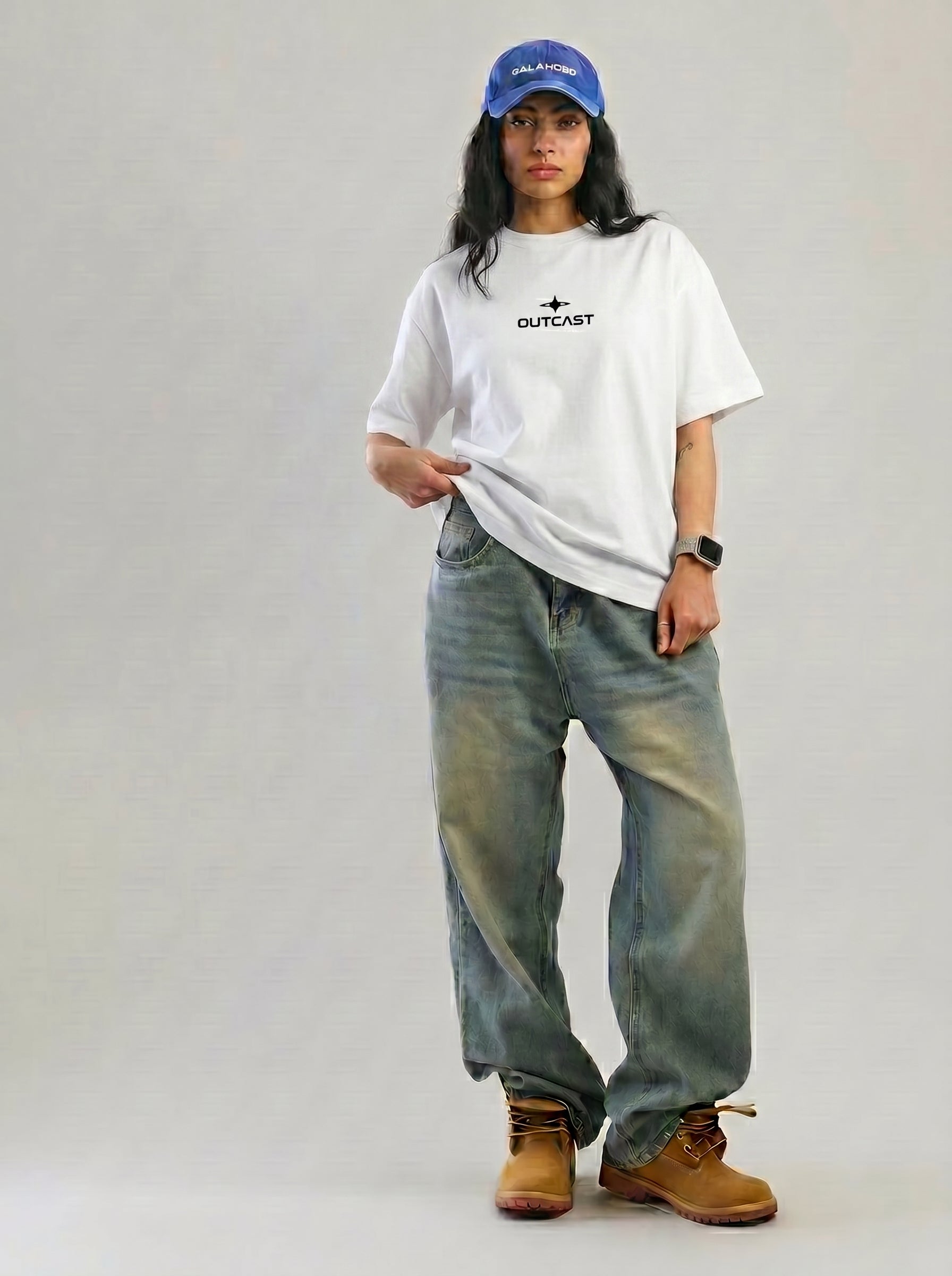 Outcast Essential Oversized T-Shirt – view 5 | OutCastClub oversized t shirt India